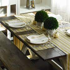 Set The Table With Rich Grays Pearls And Champagne Colors With Mayamam Weavers Handwoven Champagne Dining Room Table Decor Entertaining Table Settings Table