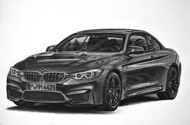 Bmw M4 Pencil Drawing Car Drawings Bmw Sketch Bmw M4