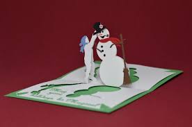 Learn how to make a pop up card. Magical Snowman Pop Up Card Template Creative Pop Up Cards