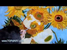 First in 1977 (and recovered after a decade). Van Gogh Vase With Twelve Sunflowers Art Reproduction Oil Painting Youtube