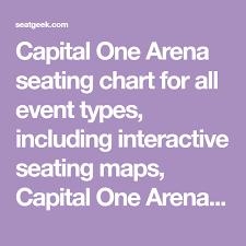 Capital One Arena Seating Chart For All Event Types