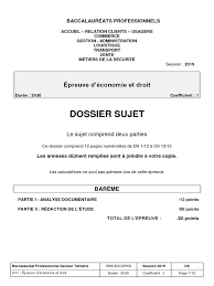 Bonjour je suis en bac pro technicien d'usinage et je dois rendre un dossier de présentation du projet professionnel (épreuve. Eco Droit 2019 Sujet 9 Grande Distri Et Agri Agriculture Biologique Agriculture