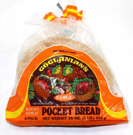 Product Photo: Whole Wheat Pockwt Bread 467g
