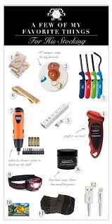 As hard as it is buying gifts for guys, stocking stuffers like fragrances and sweet treats aren't going to cut it this year (when was the last time you got spritzed up for heading out on the town?). A Few Of My Favorite Things A Stocking Stuffer Gift Guide For Him Kelley Nan