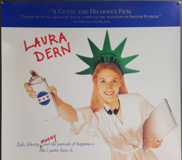 Citizen Ruth-original Vintage Movie Poster of Alexander Payne's Hilarious  Political Satire With Laura Dern, Swoosie Kurtz and Mary Kay Place - Etsy