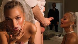 The luxury bride is left alone with the photographer and cheats on her groom
