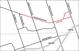 Rexdale map — satellite images of rexdale. 83 Rexdale 1972 1984 Transit Toronto Surface Route Histories