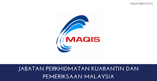 Jabatan perkhidmatan kuarantin dan pemeriksaan malaysia (maqis) aras 4, menara 4g1, wisma tani, no.28, persiaran perdana, presint 4, pusat pentadbiran kerajaan persekutuan, 62624 putrajaya,malaysia. Jawatan Kosong Terkini Jabatan Perkhidmatan Kuarantin Dan Pemeriksaan Malaysia Kerja Kosong Kerajaan Swasta