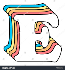 Top 100 baby boy names that start with e ; Letter E Monogram Letters Retro Font Stock Illustration 1986583883 Shutterstock