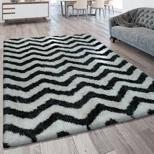 Moderne teppiche sind ein toller blickfang. Hochflor Teppich Wohnzimmer Zickzack Muster Teppichcenter24