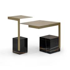 5 out of 5 stars. Contemporary Side Table Tag Formitalia Group Metal Marble Base Square