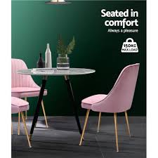 We did not find results for: Artiss Dining Chairs Retro Chair Cafe Kitchen Modern Iron Legs Velvet Pink X2 Furniture Dining Nextfurniture