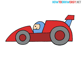 They have a sleek and colorful look that is so much different than your average car. How To Draw A Race Car For Kids How To Draw Easy