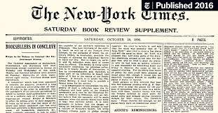 News and offers about the books we publish. 1896 The Book Review Is Born The New York Times
