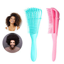 How to find the right brush for your hair type, according to hairstylists. Amazon Com Detangling Brush Detangler Hair Brushes For Natural Black Hair 2 Pcs Detangle Comb For Thick Curly Kinky Coily Wet Dry 3 4 Abcd African American Hair For Women Kids Men Pink Blue