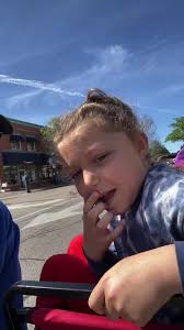 Waiting for the Memorial Day Parade.