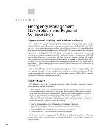 Department of defense (dod) doc b. Section 5 Emergency Management Stakeholders And Regional Collaboration A Guide To Emergency Management At State Transportation Agencies The National Academies Press