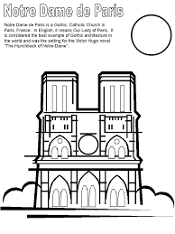 Print coloring of france and free drawings. Notre Dame France Coloring Pages Coloring Book Notre Dame France Coloring Pages For Teenagers France Craft