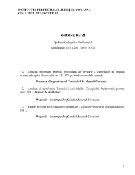 An edition of decretul consiliului de stat nr. Ordine De Zi Prefectura Judea Ului Covasna