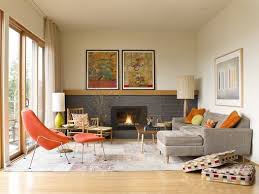 10 Midcentury Fireplaces That Are Heating Things Up Mid Century Modern Living Room Living Room Modern Mid Century Living Room