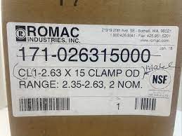 Romac Industries 171-026315000 CL1-2.63 X 15 Clamp NIB New | eBay