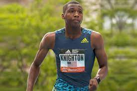 1 in 20.33 and set a new 200m national record. Knighton Beats World U18 200m Best With 20 04 In Eugene Report World Athletics