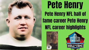 Pete Henry NFL hall of fame career highlights