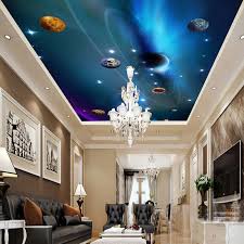Custom 3d Ceiling Wallpaper Mural Space Solar System Planet Bedroom Ceiling Background Wall Living Room Wall Paper Wall Painting Ceiling Wallpaper Murals Ceiling Wallpaper3d Ceiling Wallpaper Aliexpress