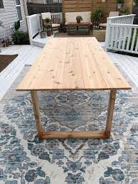 Diy Outdoor Dining Table Outdoor Dining Table Diy Diy Outdoor Table Diy Dining Table