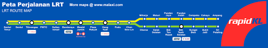 The signage showing exit sign towards to line 3 & 4 or ampang. Rapid Kl Ampang Line Putra Line Peta Perjalanan Lrt