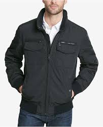 mens four pocket filled performance bomber jacket