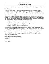 Security officer cover letter sample: Best Security Supervisor Cover Letter Examples Livecareer