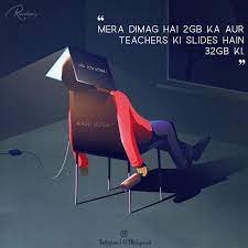 Teachers Ki Slides Student Life Funny Memes Typography Design