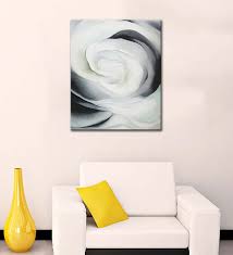 Description of the artwork «abstraction. Tallenge Georgia O Keeffe Abstraction White Rose 1 Medium Size Ready To Hang Gallery Wrap Canvas Art Print For Home And Office Decor 15x18 Inches Amazon In Home Kitchen