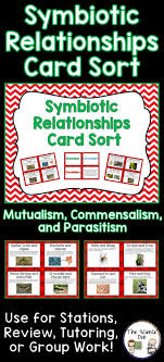 Symbiotic Relationships Interactive Card Sort Activity Symbiotic Relationships Sorting Cards Symbiotic Relationships Activities