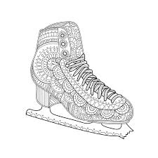 Printable Coloring Page Zentangle Figure Skating Coloring Book Etsy In 2021 Coloring Pages Lego Coloring Pages Sports Coloring Pages
