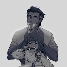 A Vampire Dad And His Somewhat Feral Vampire Child Draws Ocs From And Au V Inegar And I Have Vampire Art Character Art Art