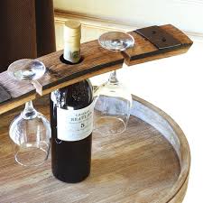 Bottle wine glass holder are made for special purposes, so be sure to find one that satisfies your everyday needs. Wine Bottle Glass Barrel Holder The Living Barrel