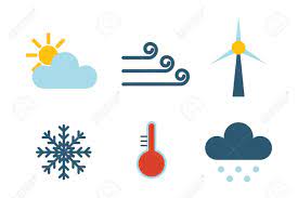 Miércoles nublado y caluroso en la ciudad de buenos aires. Conjunto De Pronostico Del Clima De Los Iconos Del Tiempo De Vectores Ilustraciones Vectoriales Clip Art Vectorizado Libre De Derechos Image 72455495