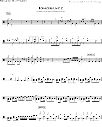 Click here and download now! Ignorance Drum Kit Sheet Music By Paramore Nkoda