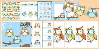 Yourself owl wall decor, owls decor, owl classroom decorations for teachers, owl kitchen decor, 11.7 x 16.5, unframed, paper, matte lamination, set of 2 reading posters, brown $13.99 $ 13. Owl Themed Classroom Display Pack Door Other Decorations