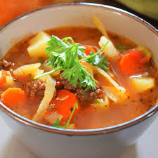 Hearty Beef & Cabbage Soup