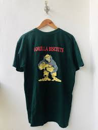 Vintage Gorilla Biscuits Hold Your Ground New Etsy In 2020 Screen Printing Shirts Barcelona T Shirt Shirts