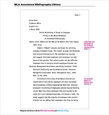How to setup your essay in google docs to adhere to the mla standards. 8 Mla Annotated Bibliography Template Doc Pdf Free Premium Templates
