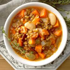 Lentil Bacon And Bean Soup Recipe Beef Lentil Soup High Fiber Meal Plan Recipes