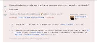 Check other websites in.com zone. I Flagged This Non English Answer As Naa Why Was My Flag Declined Meta Stack Overflow