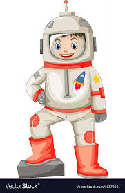 Astronaut In Spacesuit On White Background Illustration Download A Free Preview Or High Quality Adobe Illustrator Ai Kids Clipart Baby Clip Art Preschool Jobs