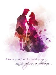 Sleeping Beauty Quote Art Print Nursery Aurora Princess Gift Wall Art Home Decor Art Prints Quotes Disney Princess Wall Art Disney Art