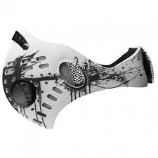 Rz Mask M1 White Splat Air Filtration Adult Xl Protective Masks