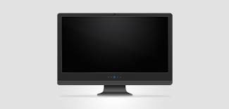 Download A Realistic Dark Monitor You Can Change The Background Image For Any Other And Glowing Color Button For The Color Y Psd Mockup Free Psd Free Graphics